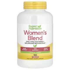 Super Nutrition, Women's Blend, Daily Multivitamin Plus Balancing Botanicals, Iron Free, 180 Tablets