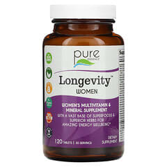 Pure Essence, Longevity Women, Women's Multivitamin & Mineral Supplement, 120 Tablets