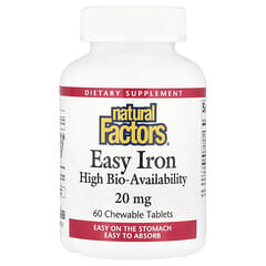 Natural Factors, Easy Iron, 60 Chewable Tablets
